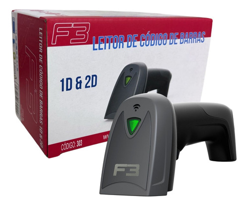 Leitor De Código De Barras 1d/2d Usb Nfe Boletos Qr Code F3