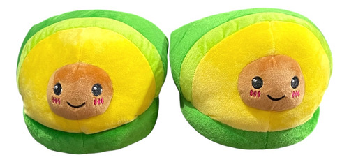 Pantufla Peluche Aguacate Feliz 21-26 Moda Invierno Comfort