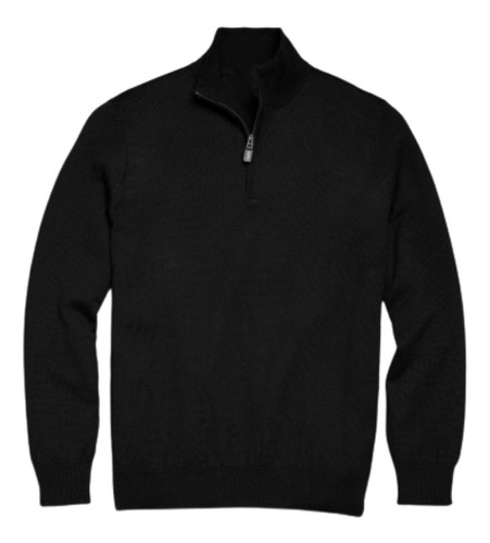 Sweater Tejido Hombre Cuello Subido Con Cierre. Hilo S A Xl 