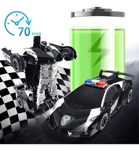 Auto Policía Transformers Control Remoto Lamborghini Navidad
