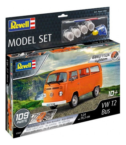 Kit Revell Model Set Easy-click Vw Bus 1/24 Completo 67667