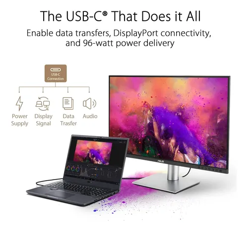 ASUS ProArt PA279CRV 4Kモニター Monitor Asus Proart Pa279crv 27 Pulgadas : 4k Uhd - Plateado