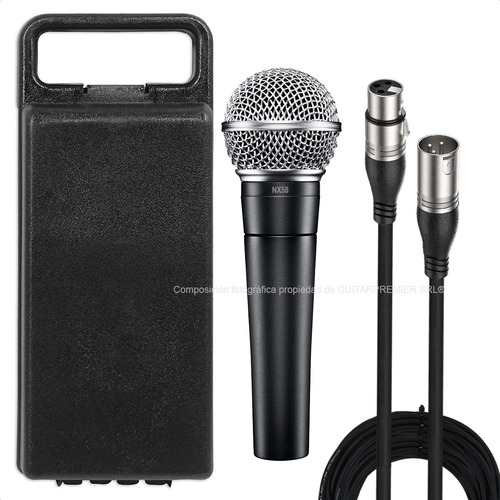 Microfono Dinámico Profesional Modelo Sm58 Estuche Cable Xlr