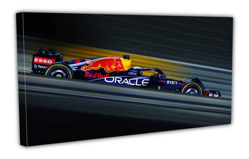 Cuadro Lienzo Canvas 70x100cm Redbull Auto Corriendo Foto