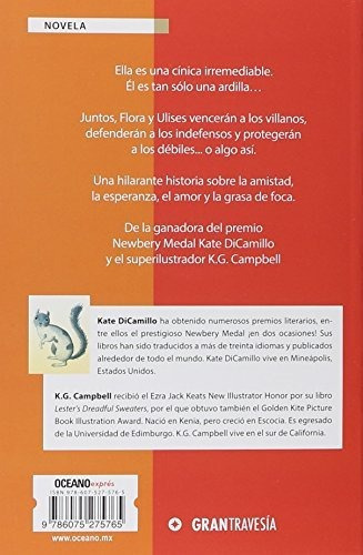 Flora Y Ulises, De Kate Dicamillo. Editorial Oceano Expres, Tapa Blanda En Español, 2018