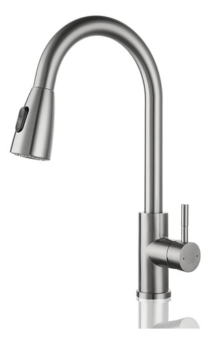 Satico Single One Hole Single Handle Kitchen Faucet Brushed 