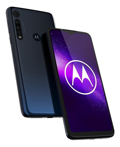 Motorola One Macro 64 GB space blue 4 GB RAM - Bom (Recondicionado)