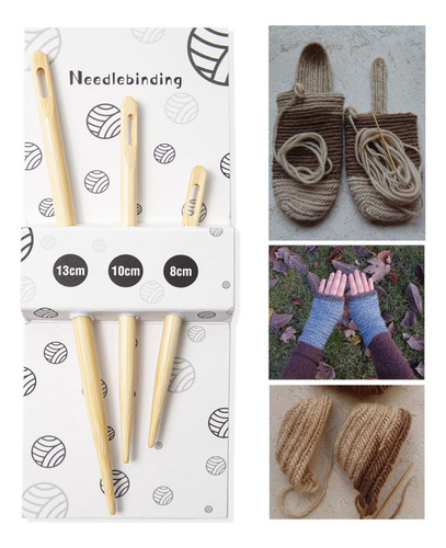 3 Pçs De Tricô Olho Grande Diy Artesanato Ferramentas De