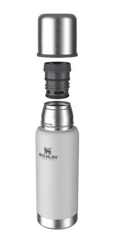Imagen 2 de 4 de Termo Stanley 500ml - Blanco Polar - Tapón Cebador - Caja