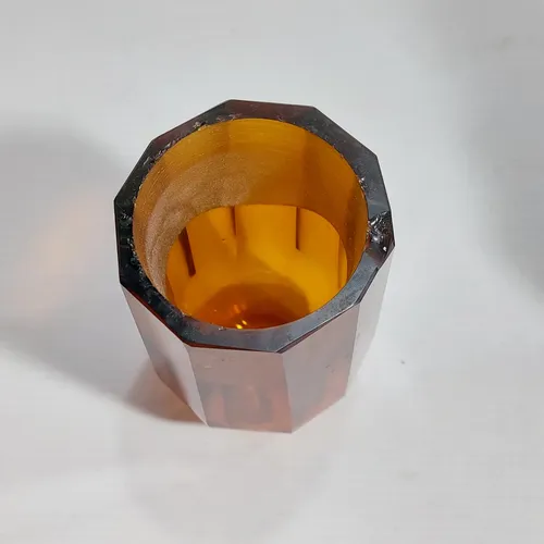 Antiguo Frasco Farmacia Cristal Con Vaso Mag 63717 (Usado)