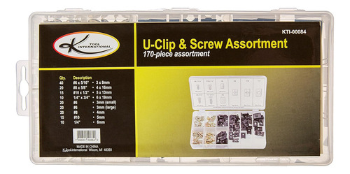 K-tool Corporation - Juego De 170 Piezas De Clips En U Y S