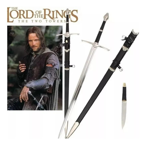 Espada Señor De Los Anillos Aragorn Montaraz + Cuchillo