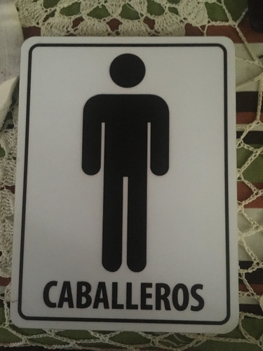 Señalizacion Baño Damas Caballero Sanitarios