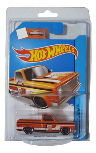 Hot Wheels Chevy Silverado 83 Naranja Fram 16/250 Del 2015