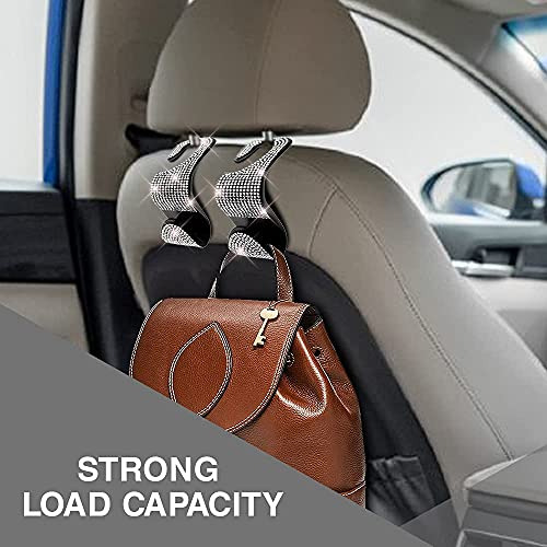 Accesorios De Automóvil Brillo Sólido Mujeres, Gancho...