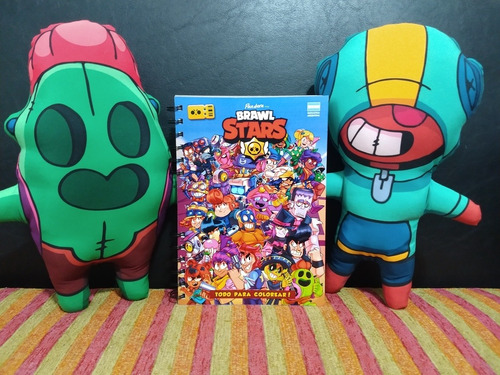 Cuaderno Brawl Stars Para Colorear Libro Para Pintar Mercado Libre - imagenes de brawl stars para colorear spike