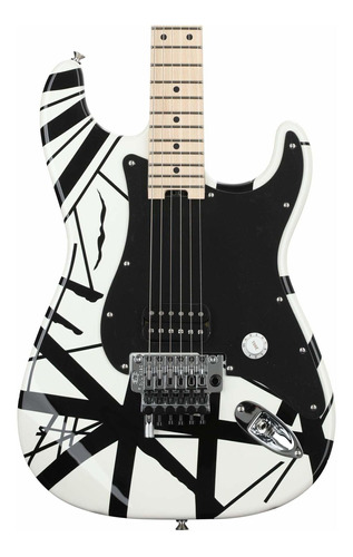 Evh Striped Serie Guitarra Electrica Blanco Negro