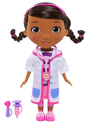 Muñeca Articulada Doc Mcstuffins Con Accesorios De Doctor.