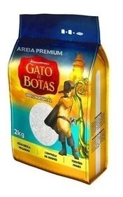 Areia Premium Grossa Flocos - Gato De Botas Galao 3,6kg