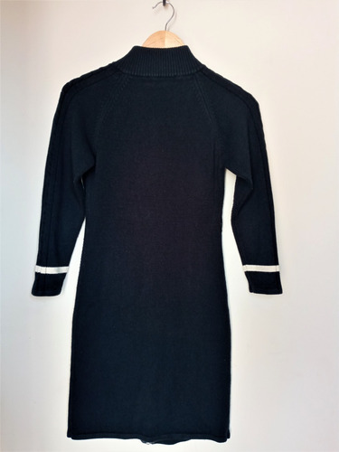 Vestido Manga Larga Con Cremallera Delantera, Mujer Talla S