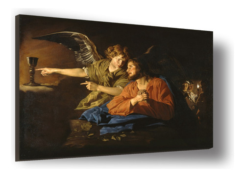Cuadro Canvas Bastidor Religioso Cristo Monte Olivos 75x100