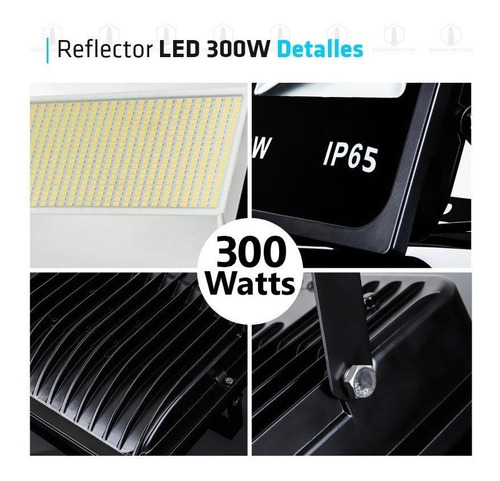 Imagen 3 de 10 de Reflector Led 300w Multiled Alta Potencia Exterior Cancha