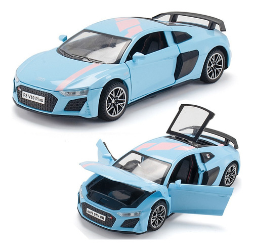 Coche De Iron Man Downey Audi R8 V10 En Miniatura De Metal 1