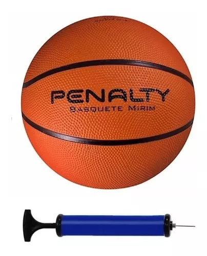 Bola Basquete Penalty Playoff Mirim + Bomba De Ar