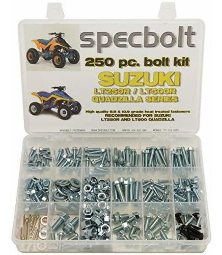 250pc Specbolt Suzuki Lt250r Quadzilla Atv Juego De Pernos P