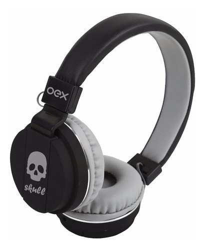 Fone Headset Skull Hp101 Com Microfone Oex Cor Preto