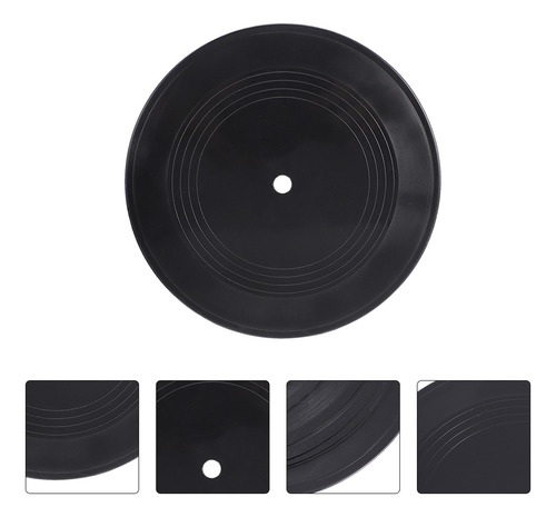 Guitarra De Disco En Blanco Plain Record Decorations, 5 Unid