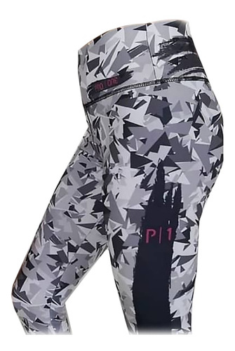 Imagen 1 de 5 de Calza Capri Sublimada Pro One Mujer Elastizada Fitness Cuota