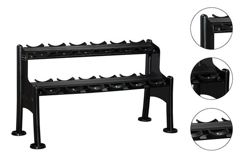 Soporte Para Mancuernas Redondas Doble Gfitness