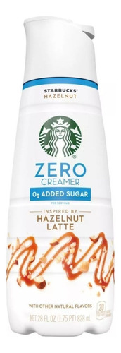 Starbucks Crema Liquida Zero Azucar Hazelnut Late 828ml