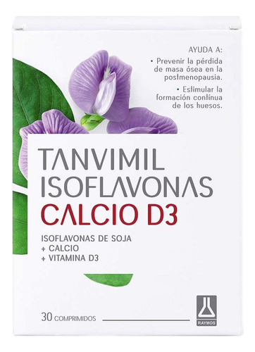 Tanvimil Isoflavonas Calcio D3 Menopausia Salud Ósea 30 Comp