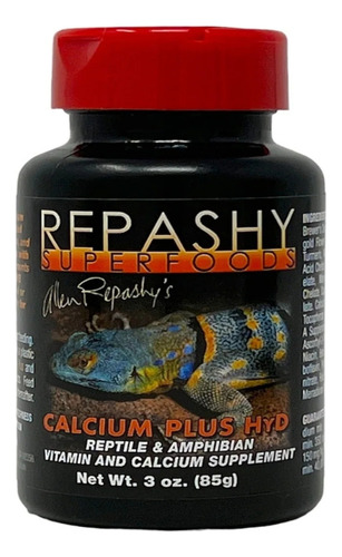 Calcio+vitamina Hyd Repashy Suplemento Reptilesyanfibios 85g