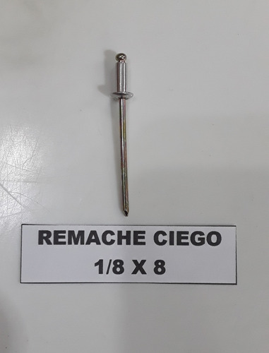 Remache Ciego De Aluminio 1/8x8    X50 Unidades