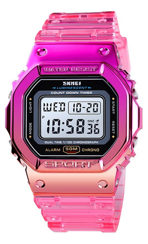 Reloj Deportivo Mujer Correa Transparente