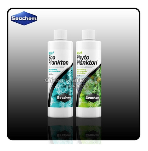 Combo Phytoplankton Y Zooplankton Acuario Marino. 250 Ml C/u