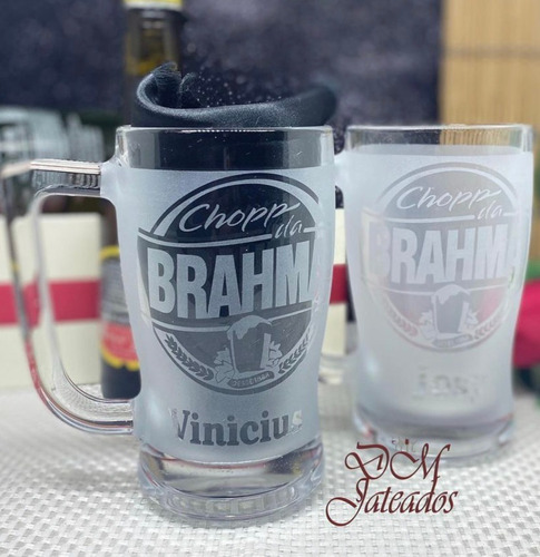 Caneca Para Chopp  Personalizada - Jateamento Total