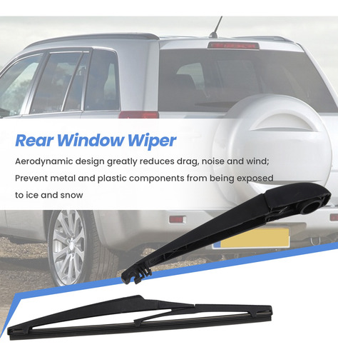 Kit De Limpiaparabrisas Trasero Y Brazo Wiper De 12 Pulgadas