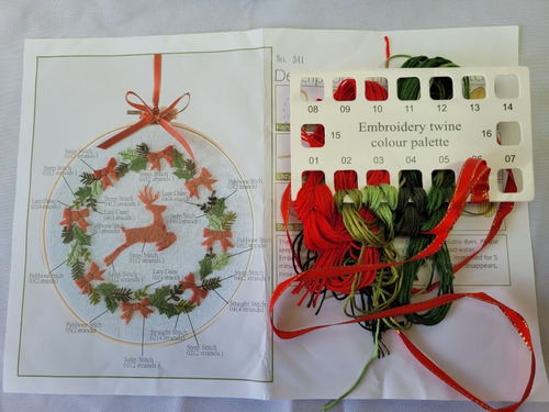 Set De Bordado Motivos Navideños