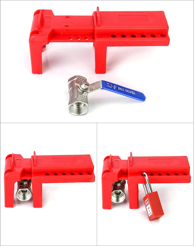 Ball Valve Lockout, Safety Lock, 1/2 - 2-1/2 Diameter...