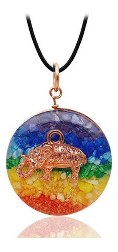 Collar Orgonita 7 Chakras Elefante + Estuche Dayoshop