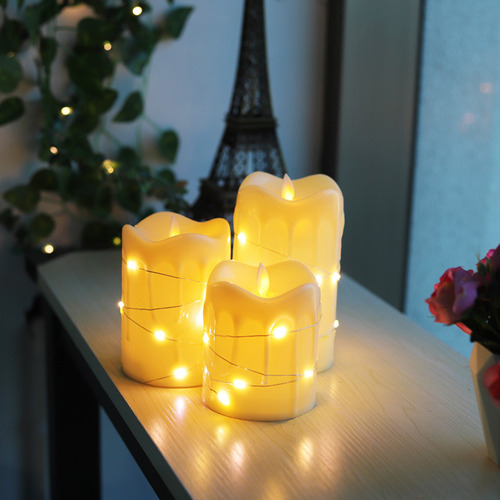 Lámpara De Navidad, Luz Led, Sin Llama, Fiesta De Navidad