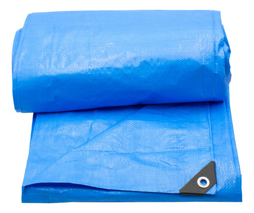Lona De Polietileno Termosellada Reforzada Azul 90 Gr 3x4 M