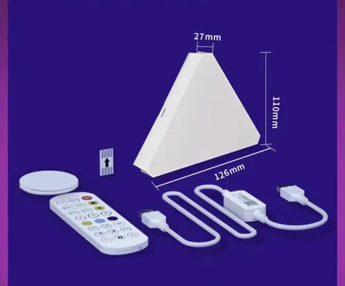 Luces Led Panel Triangular Similar Nanoleaf 24 Unidades