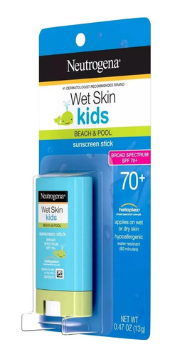 Neutrogena Protetor Solar Bastão 14g Wet Skin Kids Spf 70+