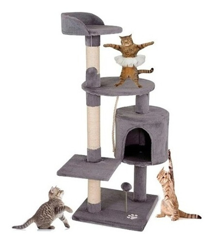 Imagen 1 de 2 de Rascador Torre Para Gatos Anímales Mascotas Roscaderos Gat
