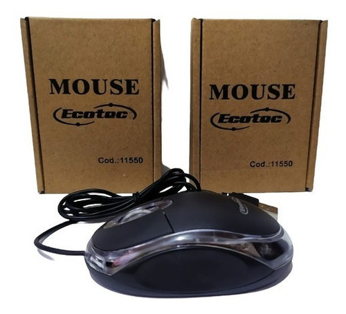 Mouse Óptico Usb 2.0 Económico Retroiluminado Luz Led 